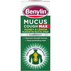 Benylin Mucus Cough Max Honey & Lemon Flavour Syrup 300ml