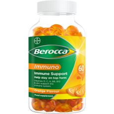 Berocca Immuno Immune Support Orange Flavour Gummies 60s