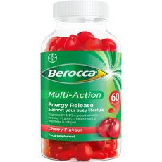 Berocca Multi-Action Energy Release Cherry Flavour Gummies 60s