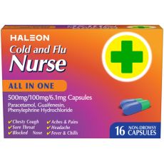 Cold and Flu Nurse All-in-One Capsules 16s