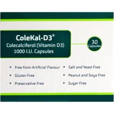 Colekal-D3 1000iu Capsules 30s