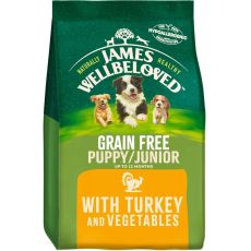 James Wellbeloved Puppy/Junior Grain Free Turkey & Vegetable Dog Food 1.5kg