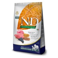 N&D Ancestral Grain Adult Medium/Maxi Dog Food - Lamb & Blueberry
