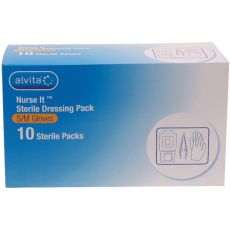 Nurse It Sterile Dressing Pack (S/M Gloves) - 10 Sterile Packs