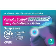 Pyrocalm Control Peppermint Flavour 20mg Gastro-Resistant Tablets 7s