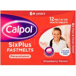 Calpol Six Plus Fastmelts 12s | Children's Pain & Fever Relief ...