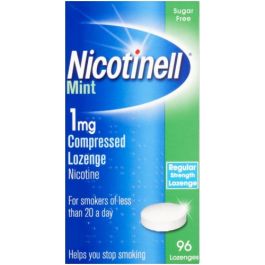 Nicotinell Mint 1mg Compressed Lozenges 96s | Nicotine Lozenges ...