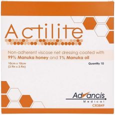 Actilite 10cm x 10cm Dressing 10s