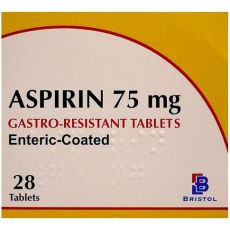 Aspirin 75mg Gastro-Resistant Tablets 28s