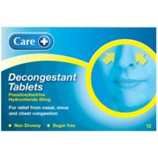 Care Decongestant Tablets 12s