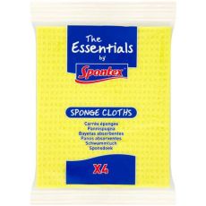 Spontex Essentials Sponge Cloths 4s