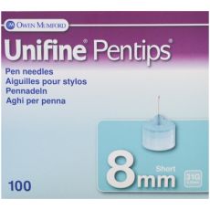 Unifine Pentips 8mm Pen Needles 100s