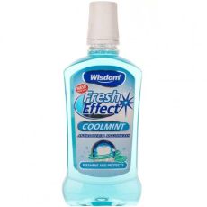 Wisdom Fresh Effect Coolmint Antibacterial Mouthwash 500ml