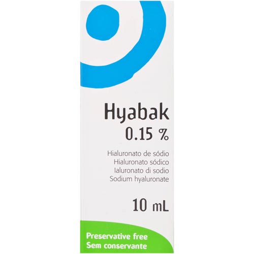 Hyabak Eye Drops for Dry Eyes - 10ml New 3662042003189