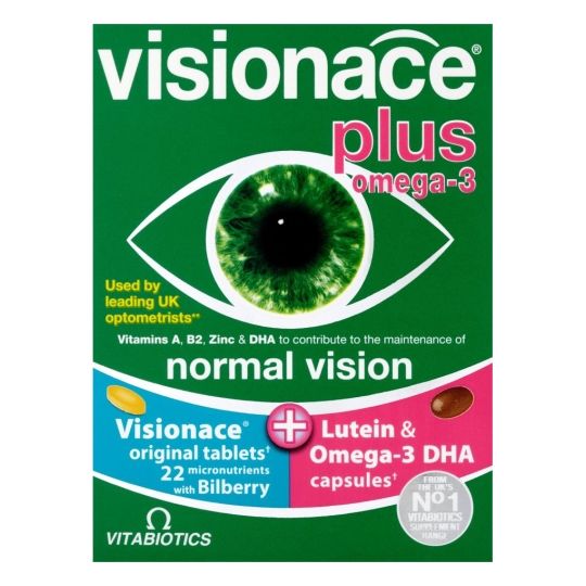 Vitabiotics Visionace Plus Omega 3 56s Eye Vitamins Chemist Net Online Pharmacy